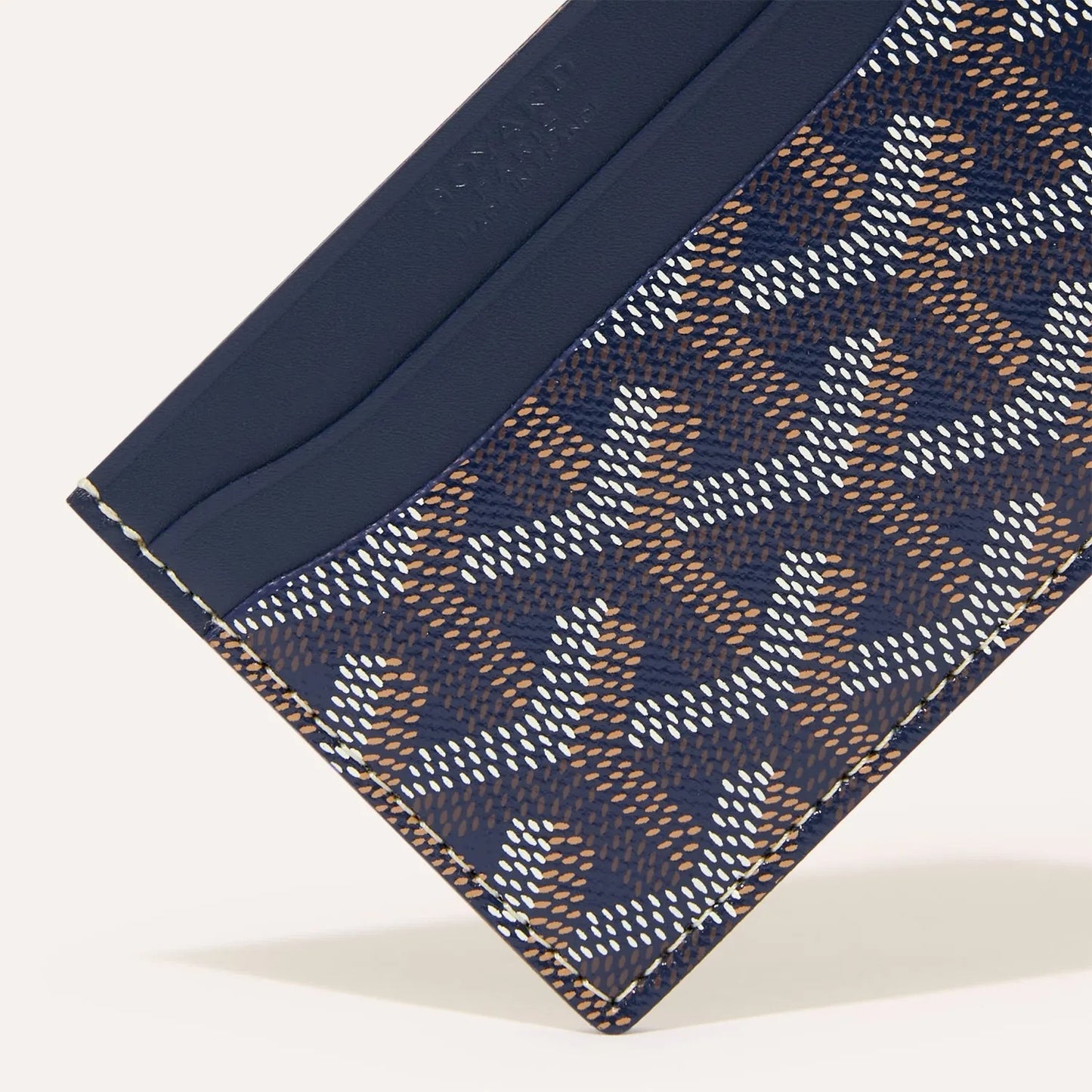 Goyard Card Wallet - Navy Blue