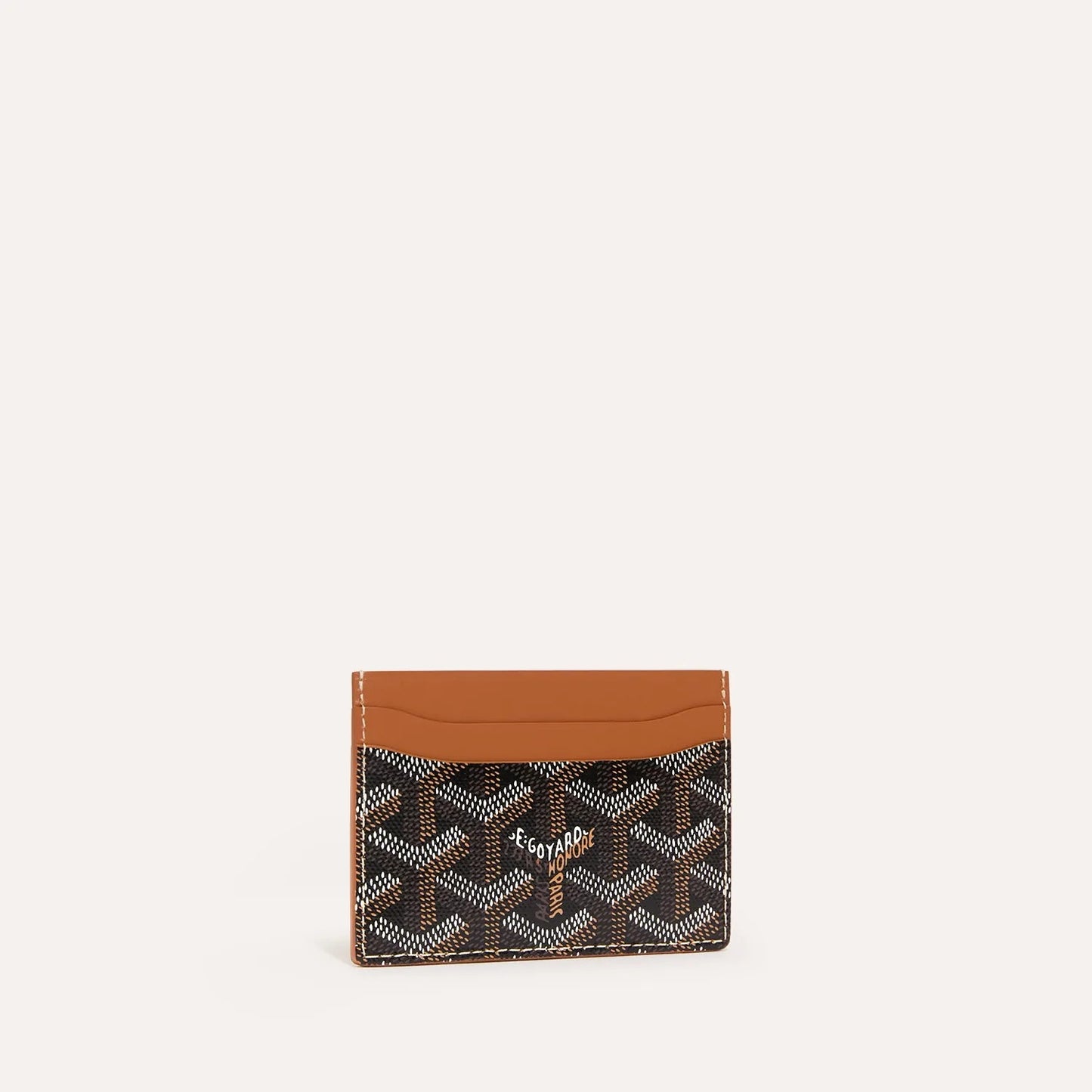 Goyard Card Wallet - Black & Tan