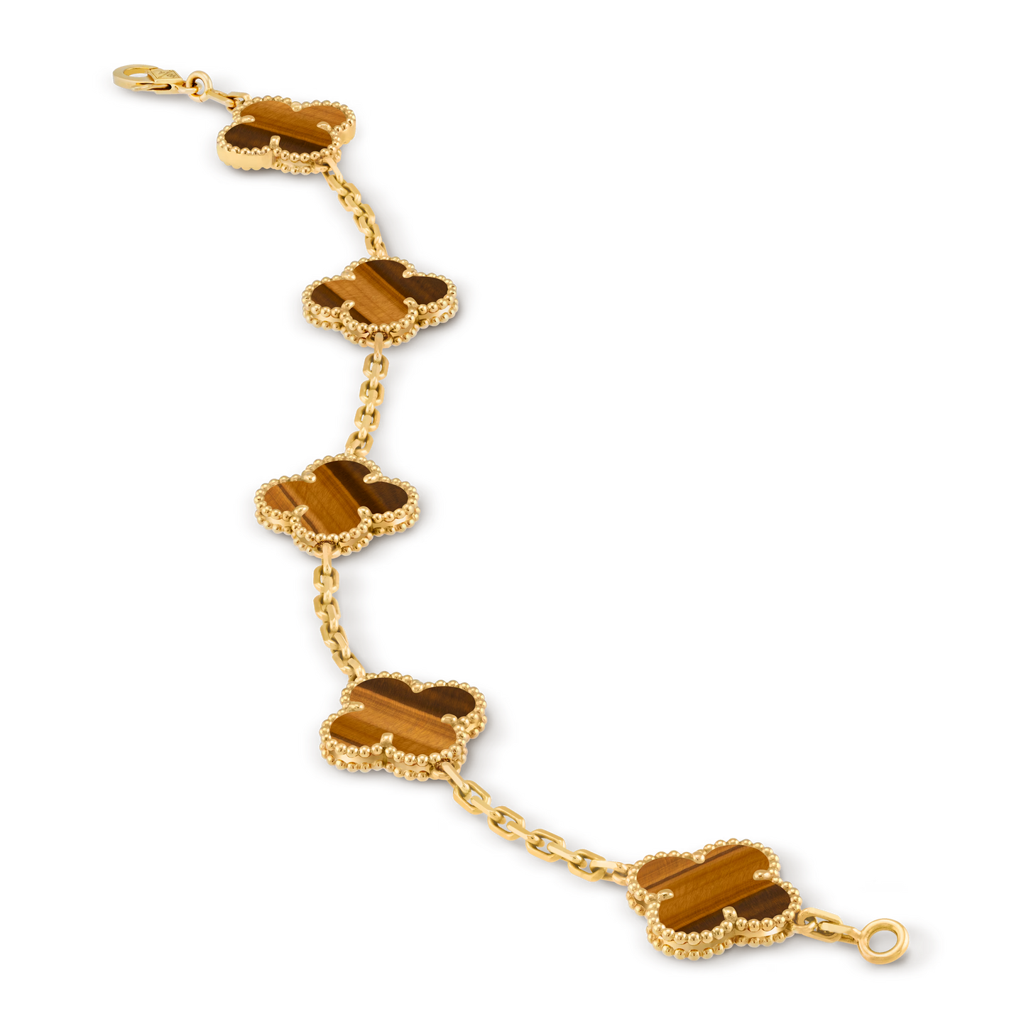 VCA, 5 Motifs Bracelet (Tiger Eye)