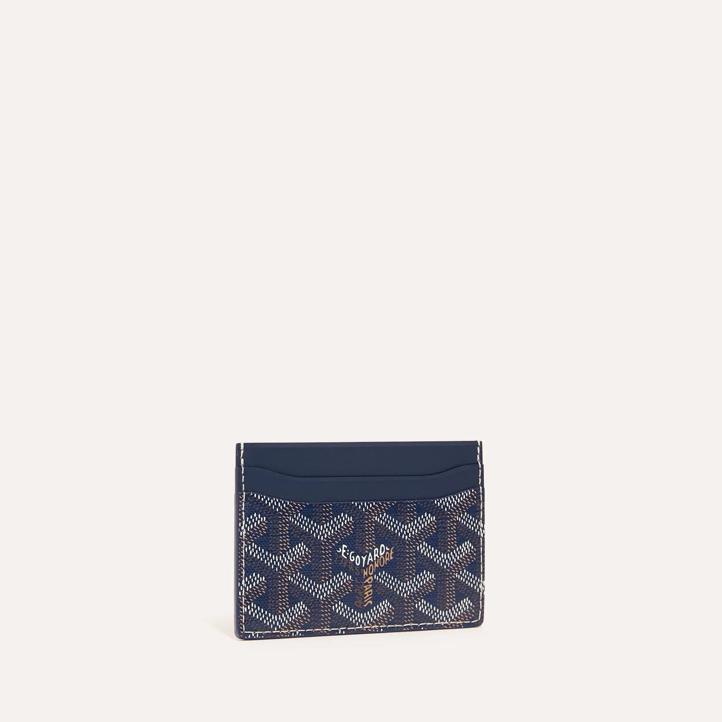 Goyard Card Wallet - Navy Blue