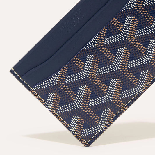 Goyard Card Wallet - Navy Blue