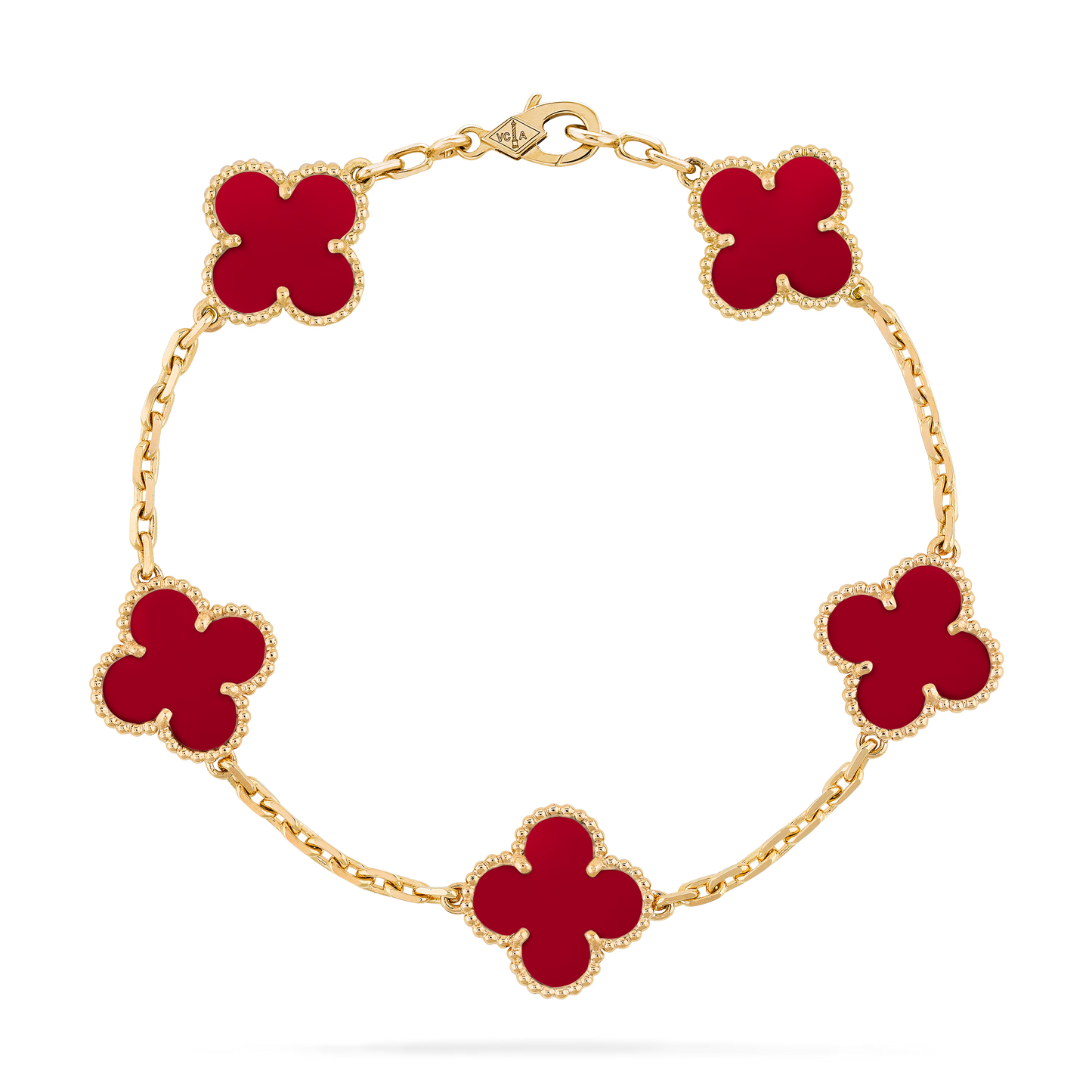 VCA, 5 Motifs Bracelet (Carnelian)