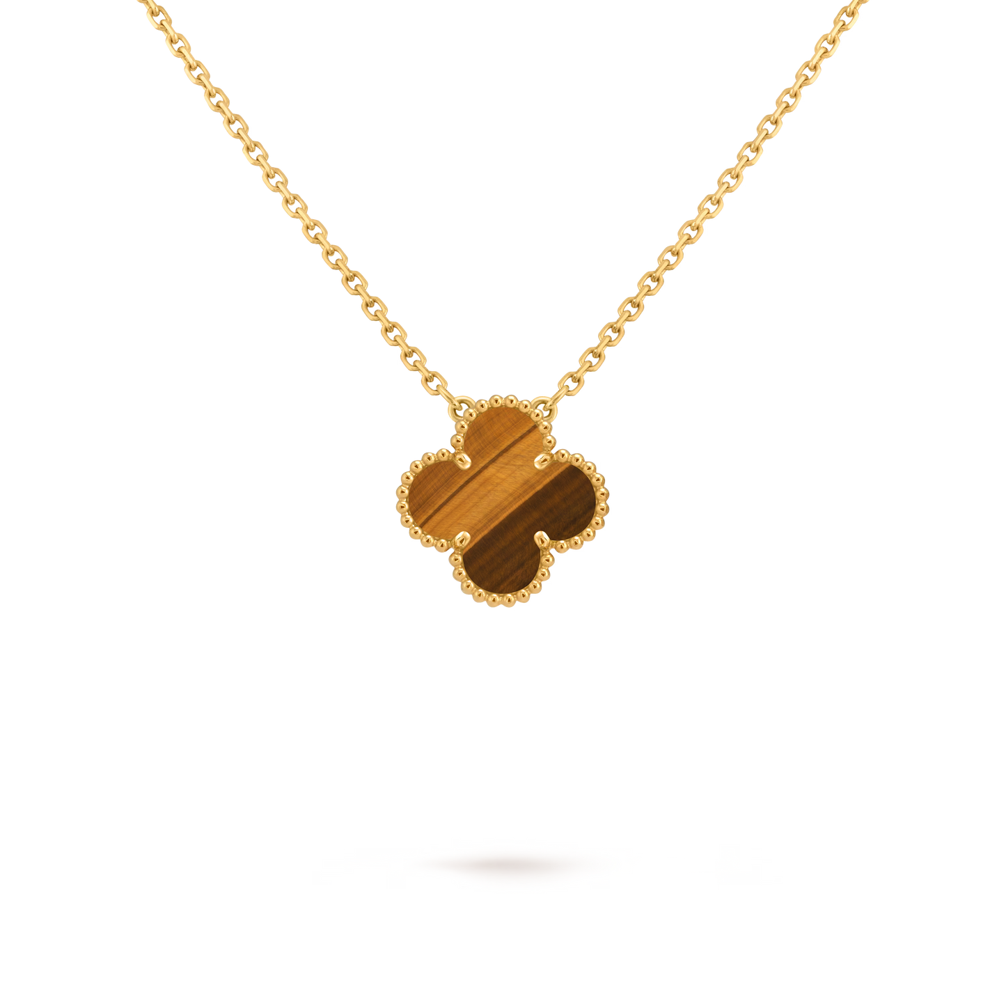 VCA, 1 Motif Necklace (Tiger Eye)