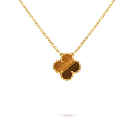 VCA, 1 Motif Necklace (Tiger Eye)
