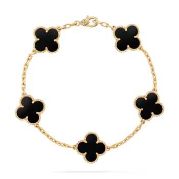 VCA, 5 Motifs Bracelet (Onyx)