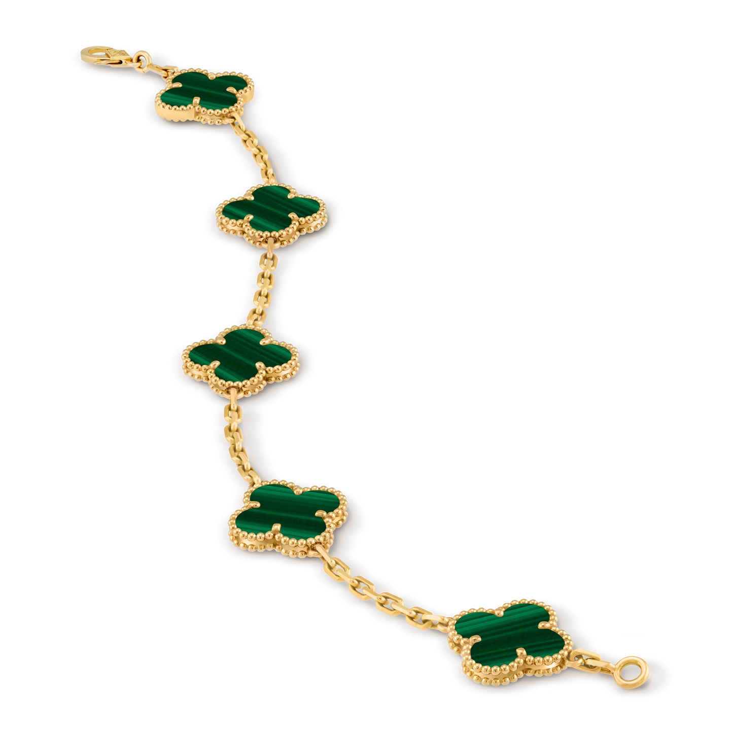 VCA, 5 Motifs Bracelet  (Malachite)