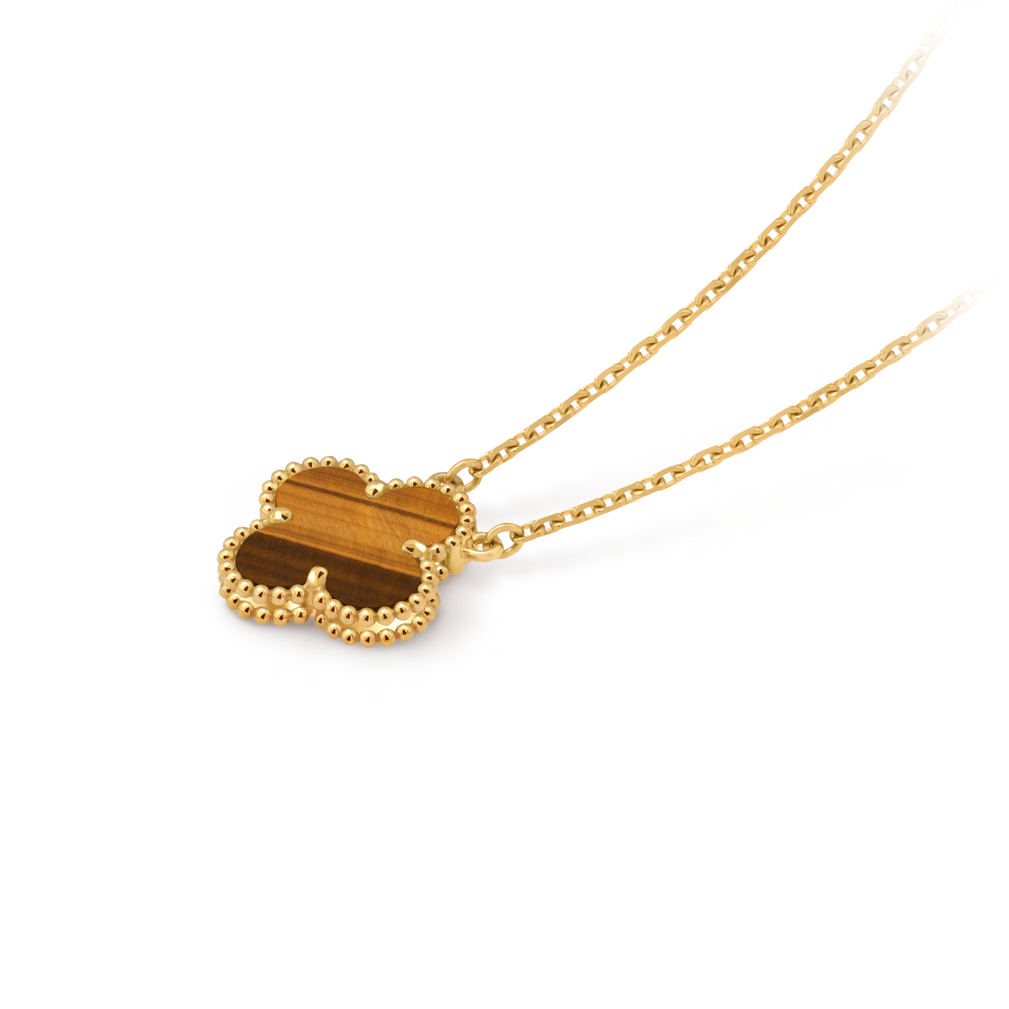 VCA, 1 Motif Necklace (Tiger Eye)